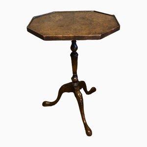 Vintage Burr Walnut Tilt Top Side Table