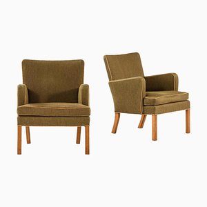 Set of Model 5313 Easy Chairs y Kaare Klint attributed to Cabinetmaker Rud Rasmussen, 1935