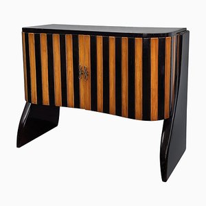 Art Deco Italian Wood Dry Bar Cabinet by Paolo Buffa, 1940s