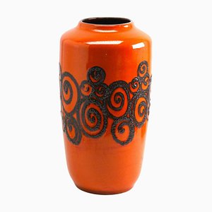 Fat Lava Ceramic Vase from Scheurich, 1965