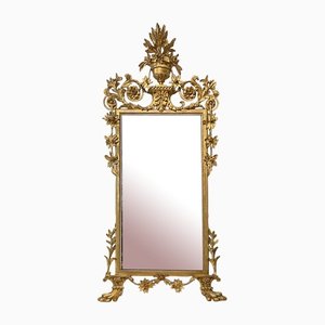 Neoklassizistischer Spiegel mit vergoldetem Holzrahmen