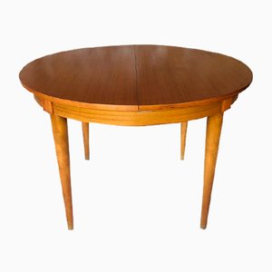 Mid-Century Extendable Teak Dining Table with Butterfly Leaf, 1960s