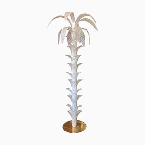 Vintage Opalino Palmen Stehlampe aus Muranoglas von Simoeng