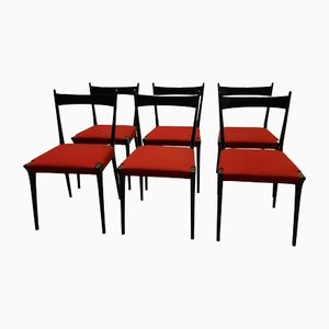 Dining Room Chairs by Alfred Hendrickx for Belform, 1950s, Set of 6