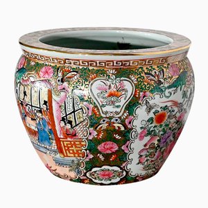 Cache-Pot in Canton Porcelain, 19th Century