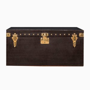 Antique French Car Trunk in Green Vuittonite Canvas from Louis Vuitton, 1910