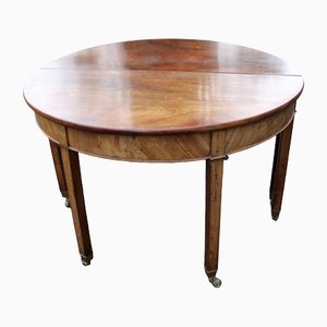 Dining Table in Mahogany with Two Leaves, 1830s