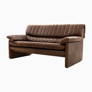 Vintage Brown Leather DS-86 2-Seat Sofa from de Sede, 1970s