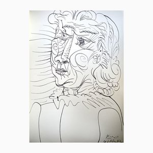 Pablo Picasso, Cabeza de mujer, Litografía, 1962