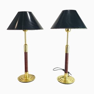 Lampade da tavolo in metallo di Metalarte, anni '50, set di 2