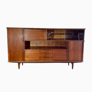 Credenza alta in teak, Scandinavia, anni '40