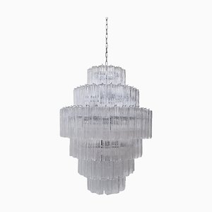 Murano Glass Sputnik Chandelier Transparent from Simoeng