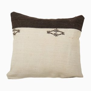 Housse de Coussin Kilim Vintage en Chanvre, Turquie