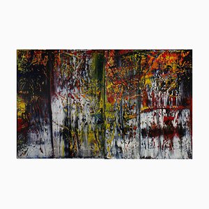 Harry James Moody, Composition abstraite sans titre, 2022, Huile sur Toile