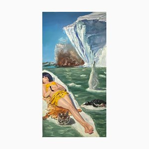 Su Yu, Iceberg Melting, 2022, Huile sur Toile