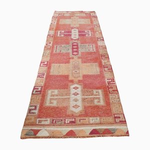 Tapis de Couloir Oushak Vintage en Laine, Turquie, 1960s