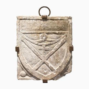 15th Century Coat Of Arms Keystone, 1493