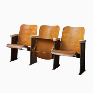 Folding Plywood Theatre or Stadium Chairs, 1950s