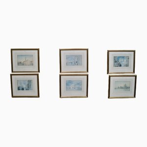 JMW Turner, Venice Series, 1990, Prints, Framed, Set of 6