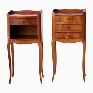 Cherrywood Side Tables, 1950s, Set of 2