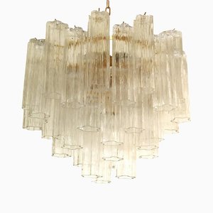 Murano Style Glass Sputnik Chandelier Italian in Gold from Simoeng