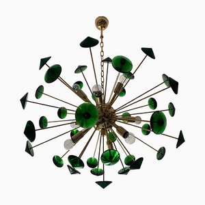 Sputnik Multicolors Italienischer Handgefertigter Murano Glas Kronleuchter von Simoeng