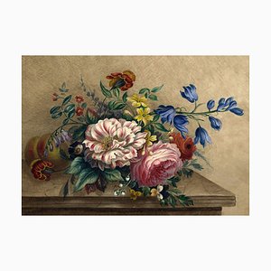 After van Hulstijn, Flower Still Life, 1830s, Watercolor