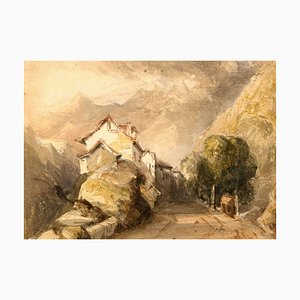 Thomas Miles Richardson Jr., Strada alpina, metà XIX secolo, acquerello