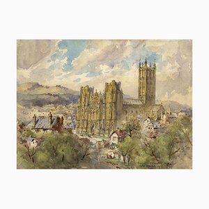 Conrad H.R. Carelli, Wells Cathedral, 1954, Original Watercolour