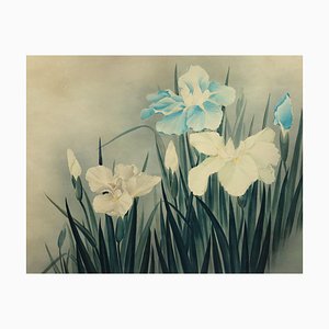 Circle of Lowell Blair Nesbitt, Iris Flowers 2, mediados del siglo XX, acuarela
