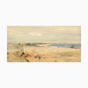 Erskine Edward Nicol Junior, Egypt Sands, 1905, Acuarela original