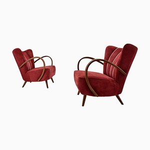 Armchairs attributed to Jindřich Halabala, 1960s, Set of 2