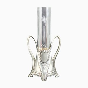 Art Nouveau Sollifleur Engraved Glass Vase from WMF