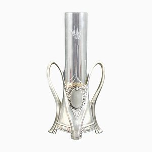 Art Nouveau Sollifleur Glasvase von WMF