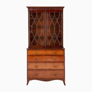 Georgian Bookcase Cabinet in Mahogany