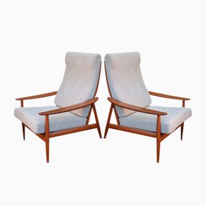 Scandinavian Teak Chairs, 1960s, Set of 2