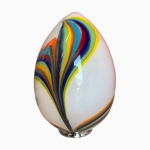 Mehrfarbige weiße Schilfrohrlampe aus Muranoglas von Simoeng