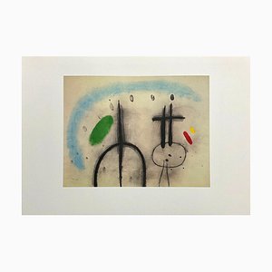 Joan Miro, Composition Abstraite, 1980s, Lithographie