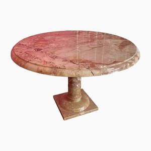 Vintage Pink Marble Table, 1970s