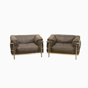 LC3 Armchairs by Le Corbusier for Cassina, Set of 2