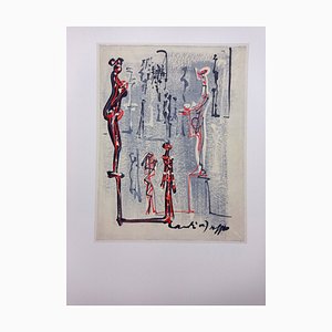 André Masson, At the Museum, Lithograph, 1981