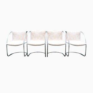Lens Chairs by Giovanni Offredi for Saporiti, 1970s, Set of 4
