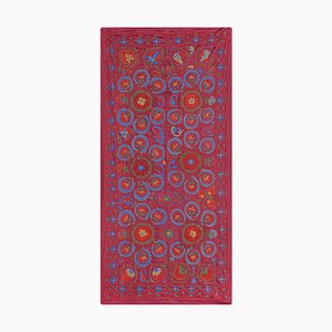 Tapisserie ou Nappe Suzani en Soie Brodée avec Motif Floral