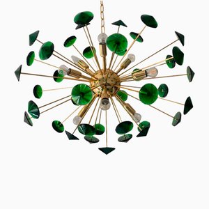 Lámpara de araña Sputnik italiana de cristal de Murano hecha a mano de Simoeng