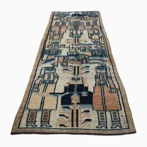 Vintage Turkish Wool Runner Rug, 1960s