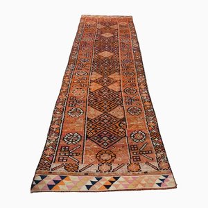 Tapis de Couloir Oushak Vintage en Laine, Turquie, 1960s