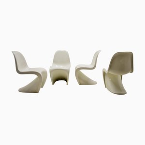 Vitra S Stühle von Verner Panton für Herman Miller, 1965er, 4er Set