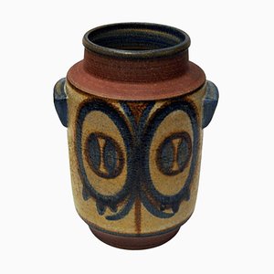 Dänische Steingut Vase von Svend Aage Jensen für Søholm Keramik, 1960er