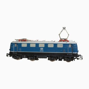 Maqueta de tren escolar Motrisa en azul de Marklin Electric Locomotive, años 60