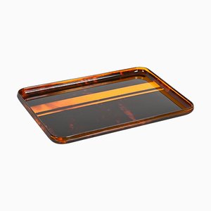 Mid-Century Italian Acrylic Glass Serving Tray attributed to Christian Dior, 1970s
